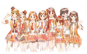 AKB48「選抜総選挙」上位8人をモチーフにしたキャラクターイメージ